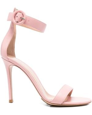 Gianvito Rossi 100Mm Ankle-Strap Sandals - Pink