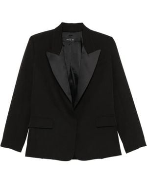 FEDERICA TOSI Blazer À Revers Pointus - Black