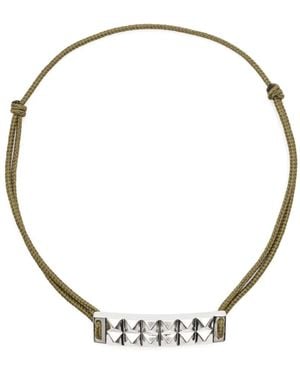 Le Gramme Buff-Top Pyramid-Guilloché Bracelet - Metallic