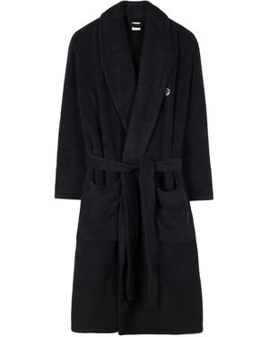 Paul Smith Zebra-Embroidered Robe - Black