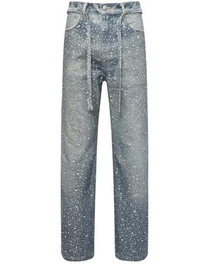 BIRTH OF ROYAL CHILD Crystal-embellished Jeans - ブルー