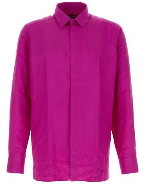 Tom Ford Long-Sleeves Silk Shirt - Pink
