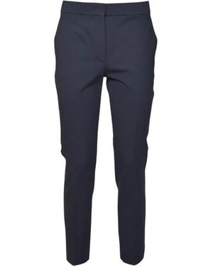 Max Mara Pantaloni Con Chiusura Nascosta - Blu