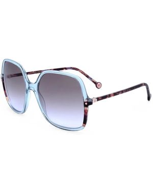 Carolina Herrera Geometric-Frame Sunglasses - White