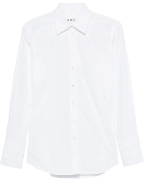 Rohe Polo-Collar Shirt - White