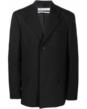 Off-White c/o Virgil Abloh Industrial-Belt Single-Breasted Blazer - Black