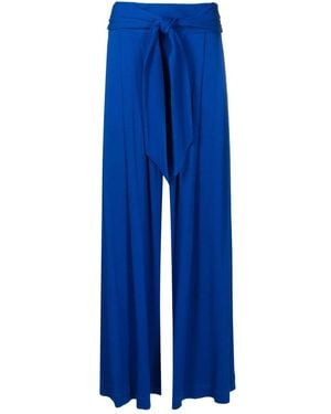 MISCI Monza Tied-Waist Trousers - Blue