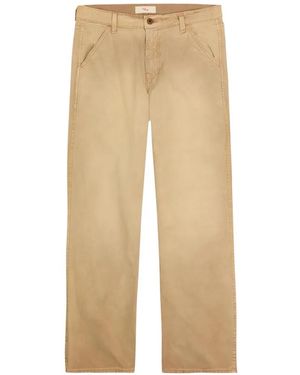 CHERRY LA Straight-Leg Trousers - Natural
