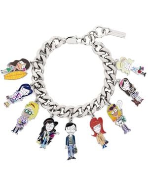 Marc Jacobs Charm Curb-Chain Bracelet - White