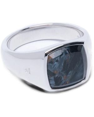 Tom Wood Kay Signet Ring - Gray