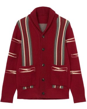 Fortela Geometrischer Cardigan - Rot