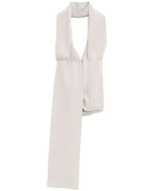 Paloma Wool Nedel Halterneck Draped Top - White