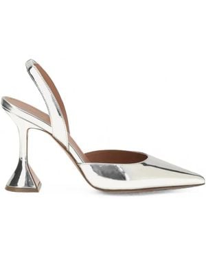 AMINA MUADDI Holli Slingback Heeled Court Shoes - White