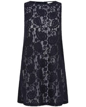 The Upside Lace Mini Dress - Blue