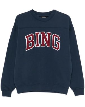 Anine Bing Trenton Sweatshirt Bing Washed - Blue