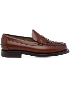 Hereu Nomblea Woven Loafers - Brown