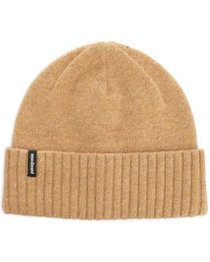 Patagonia Brodeo Ribbed-Knit Beanie Hat - Natural