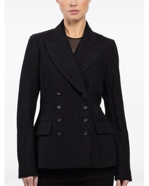 Masnada Doppelreihiger Blazer - Schwarz