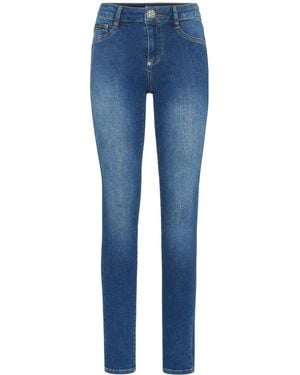 Philipp Plein Jeggings Con Logo - Blu