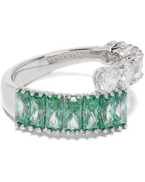 Swarovski Anello Matrix Con Cristalli - Verde