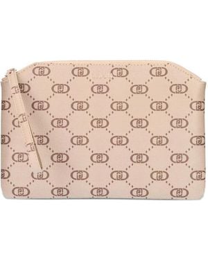 Liu Jo Monogram-Pattern Coin Pouch - Pink