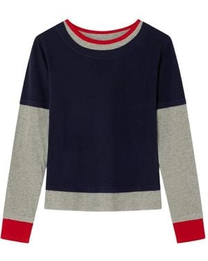 GIMAGUAS Triple Tee Long-Sleeve T-Shirt - Blue