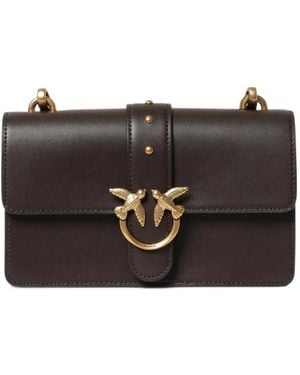 Pinko Small Love Studded Shoulder Bag - Black