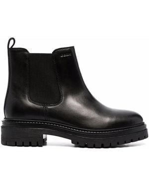 Geox Ankle Slip-On Chelsea Boots - Black