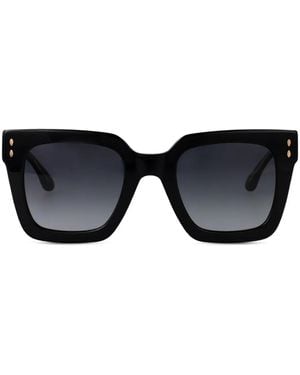 Isabel Marant Sonnenbrille Mit Eckigem Gestell - Schwarz
