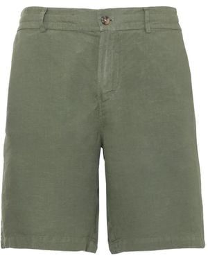 MC2 Saint Barth Logo-Embroidered Shorts - Green