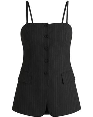 HUGO Striped Top - Black