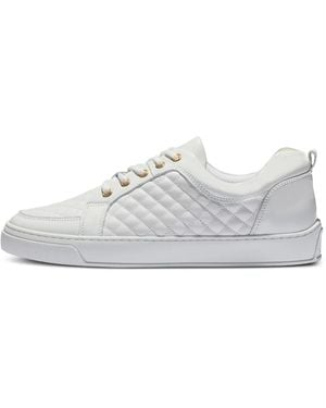 Leandro Lopes Quilted Leather Sneakers - White