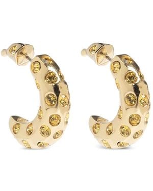 Kate Spade Banana Crystal-Embellished Earrings - Metallic