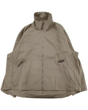 N. Hoolywood Stand-Collar Jacket - Brown