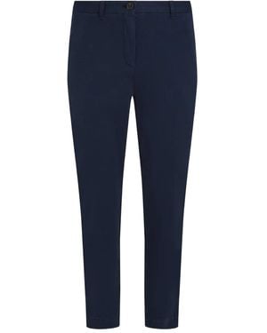 Tommy Hilfiger Cotton-Blend Straight Pants - Blue