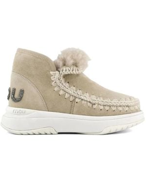 Mou Eskimo Jogger Glitter Logo Trainers - White