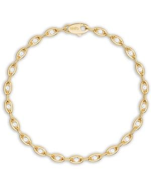 Apm Monaco Verstellbares Pavé Chain Armband - Mettallic