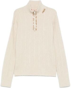 Marni Turtleneck Jumper - Natural
