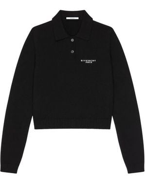 Givenchy Wollen En Kasjmier Polotop - Zwart