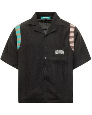 Barrow Chest-Pocket Paneled Shirt - Black