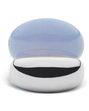 Luminous 27 Eduardo Chalcedony Ring - Blue
