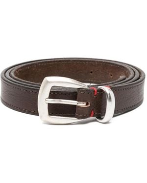 Eleventy Schnallengürtel Aus Leder - Braun