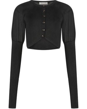 Renaissance Renaissance Ribbed Cardigan - Black