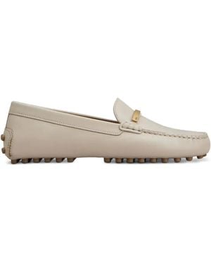 Tod's Leather Loafers - Grey