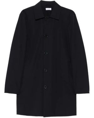 ÉPHÉMÈRE Single-Breasted Buttoned Coat - Blue