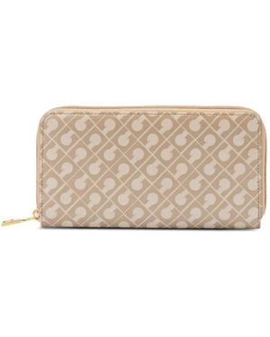 Gherardini Patterned Zip-Up Wallet - Natural