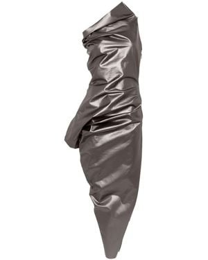 Rick Owens Walrus Metallic-Effect Maxi Dress - Brown