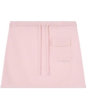 Rest&Recreation Drawstring Knitted Mini Skirt - Pink