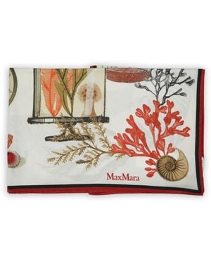 Max Mara Seidenschal Mit Print - Natur