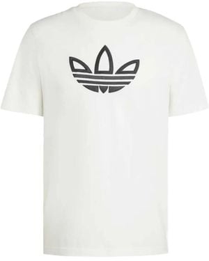 adidas Logo-Print Short-Sleeve T-Shirt - White